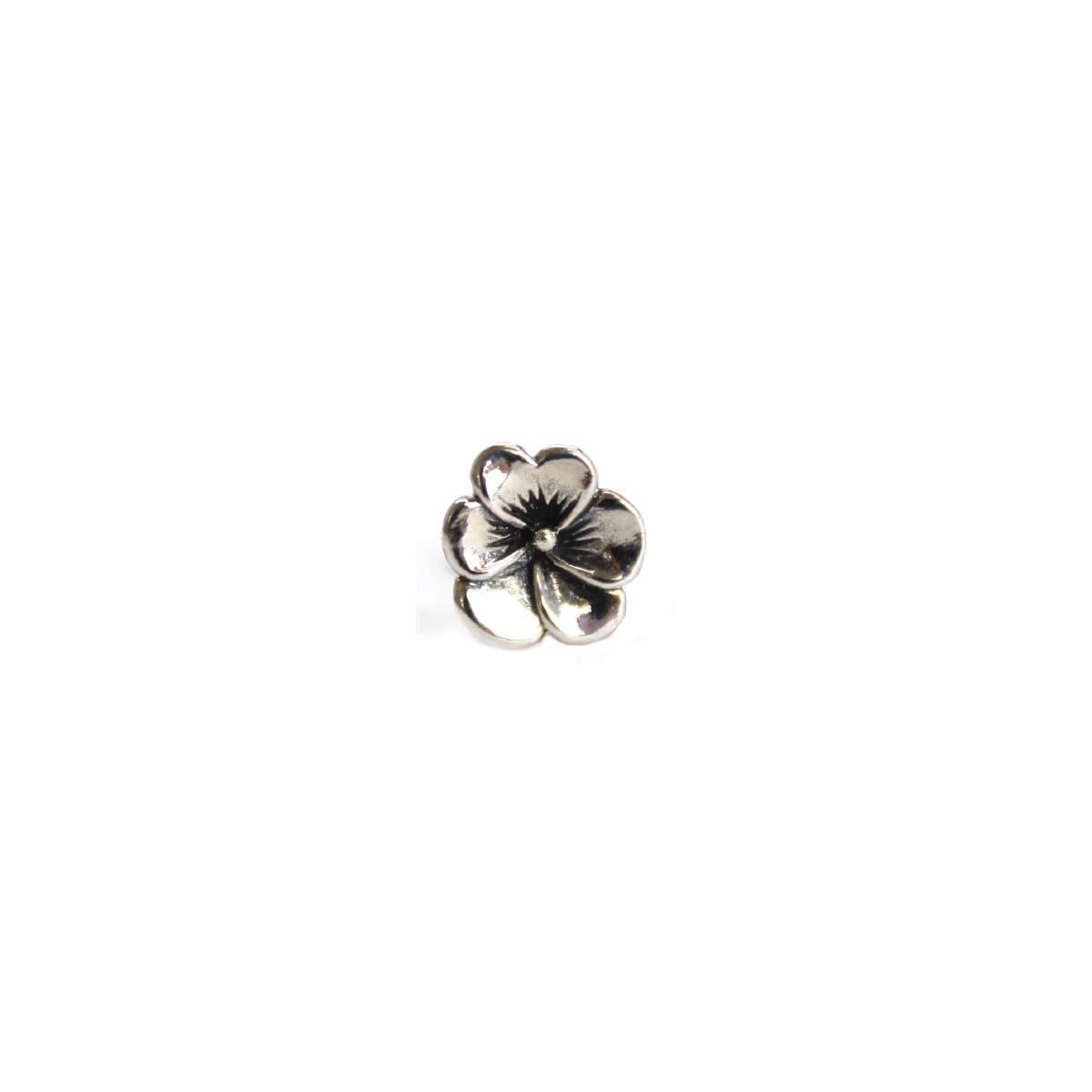 Book Lovers Silver Flower Post Earrings
