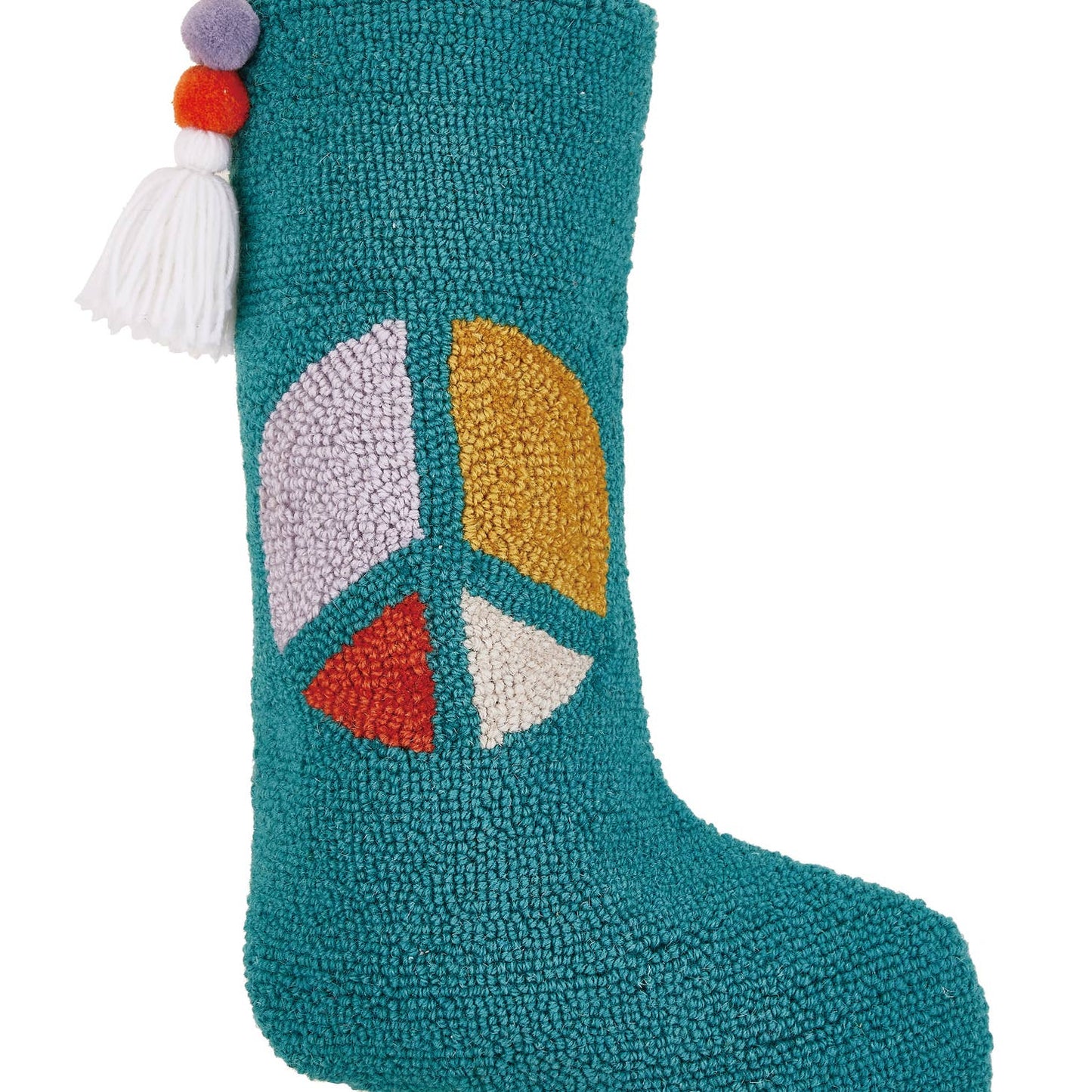 Hooked Wool Holiday Stocking