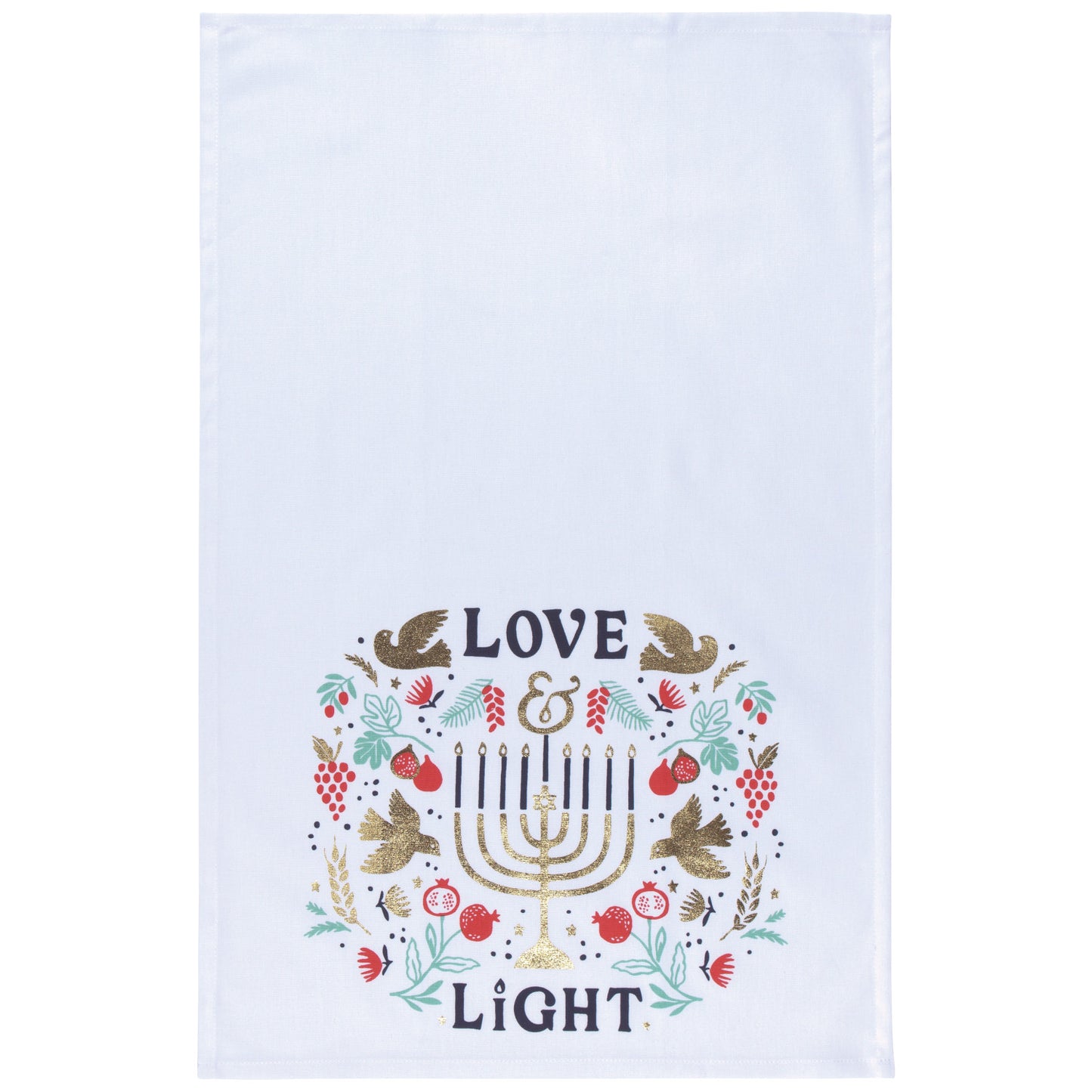 Love & Light Hanukkah Dishtowel