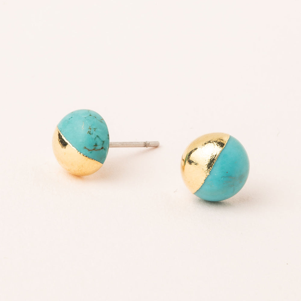 Dipped Stone Stud Scout Earrings