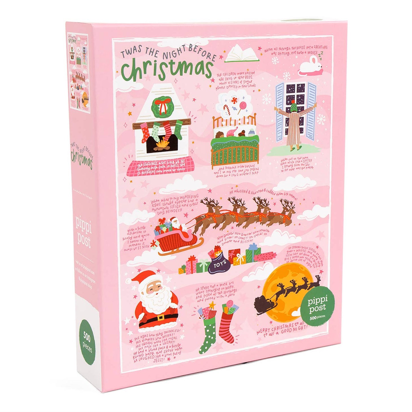 Twas The Night Before Christmas- 500 Piece Jigsaw Puzzle