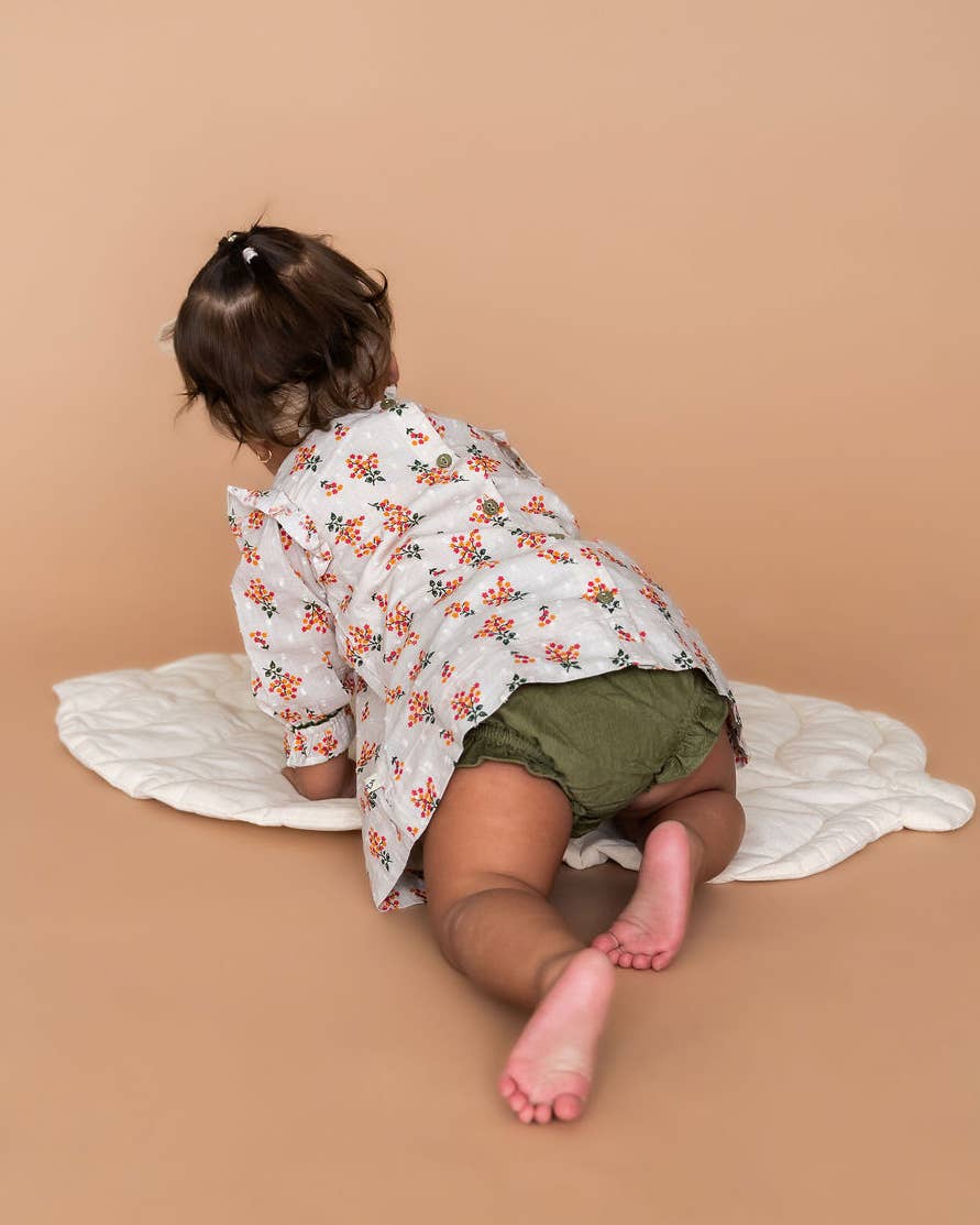 Lucca Floral Baby Dress & Bloomer Set (Organic Cotton)