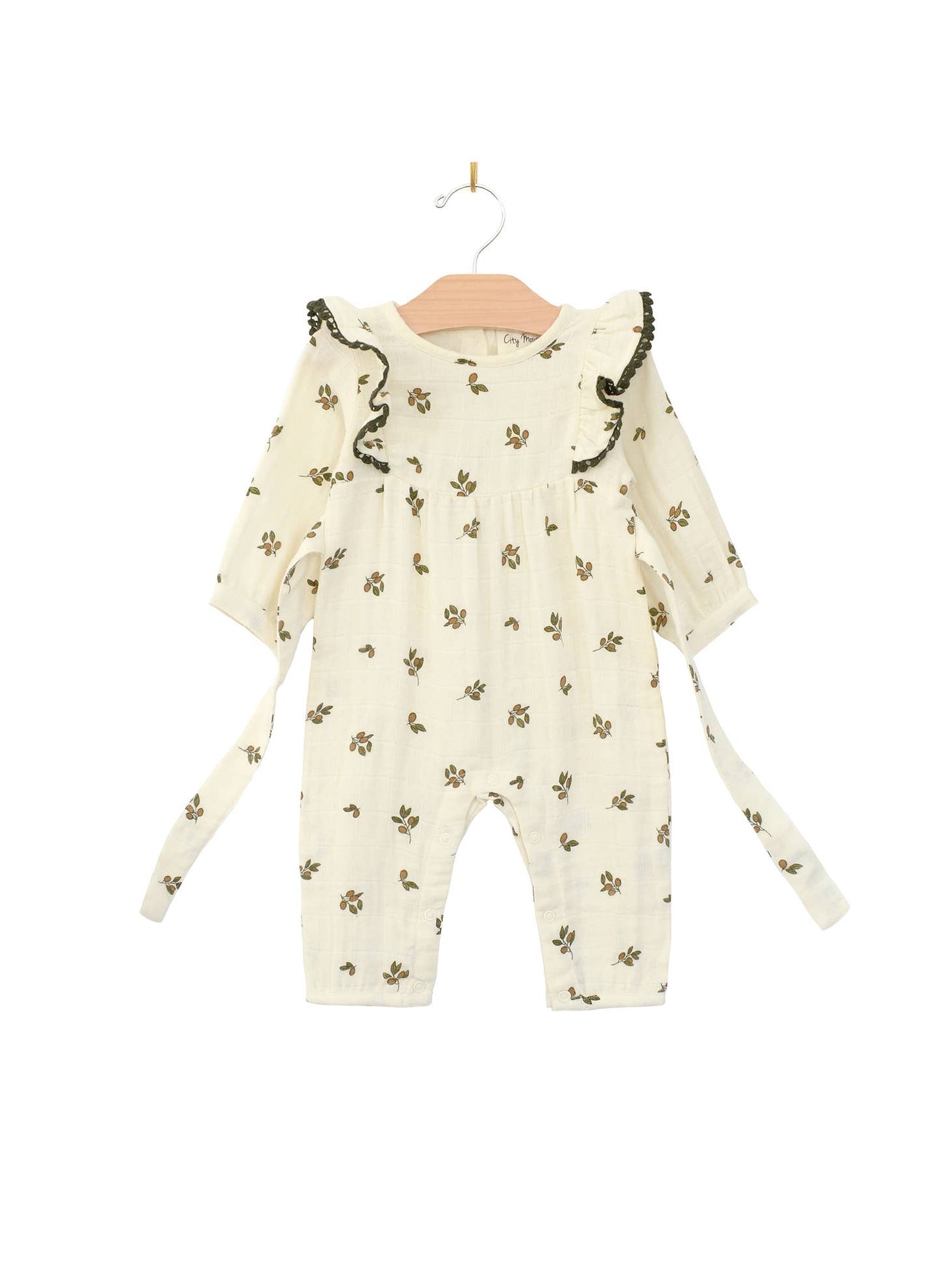 Muslin Flutter Long Romper