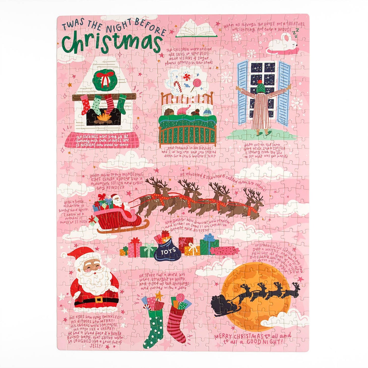 Twas The Night Before Christmas- 500 Piece Jigsaw Puzzle
