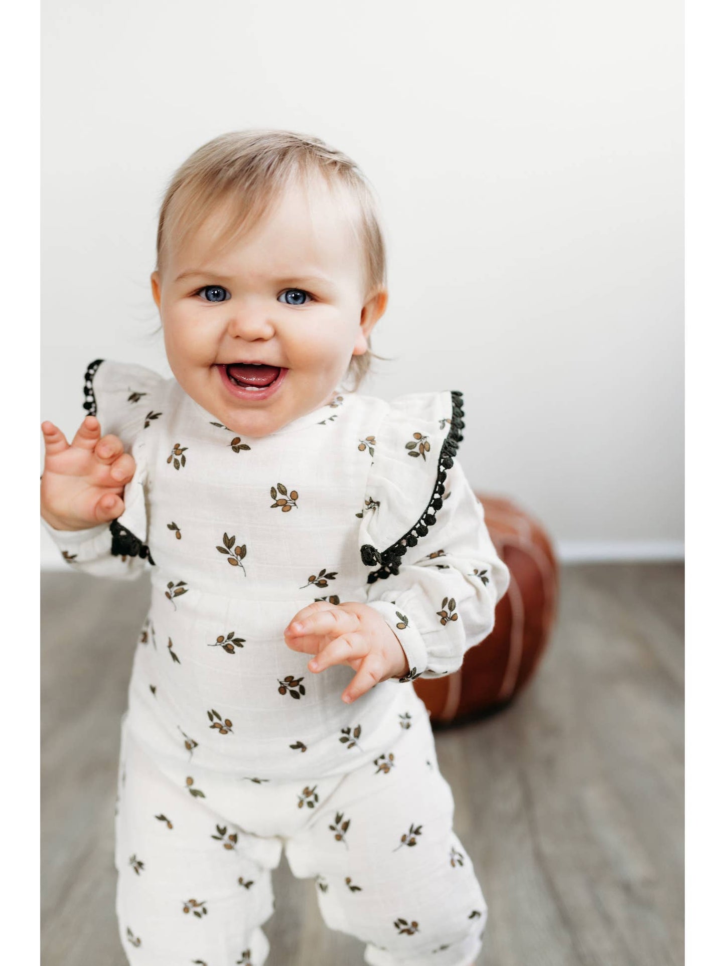Muslin Flutter Long Romper
