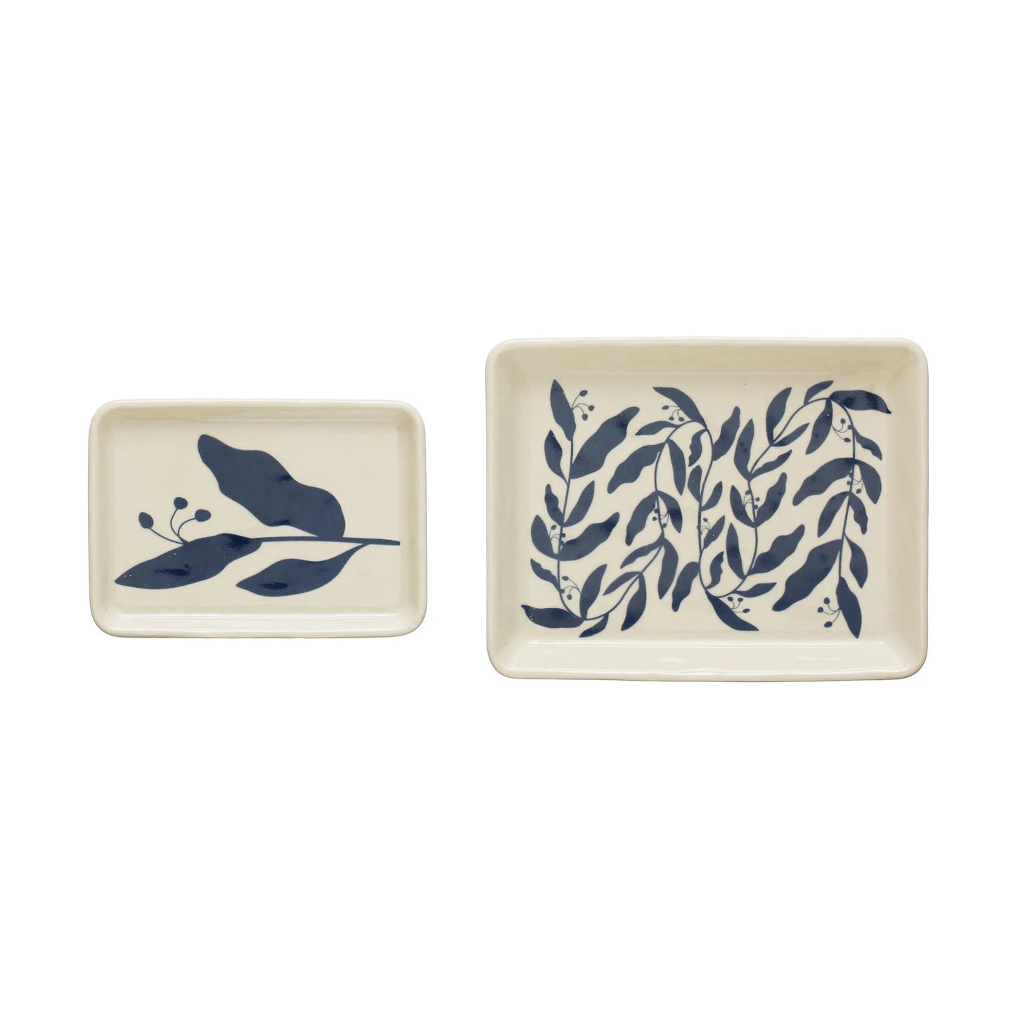 Stoneware Botanical plates