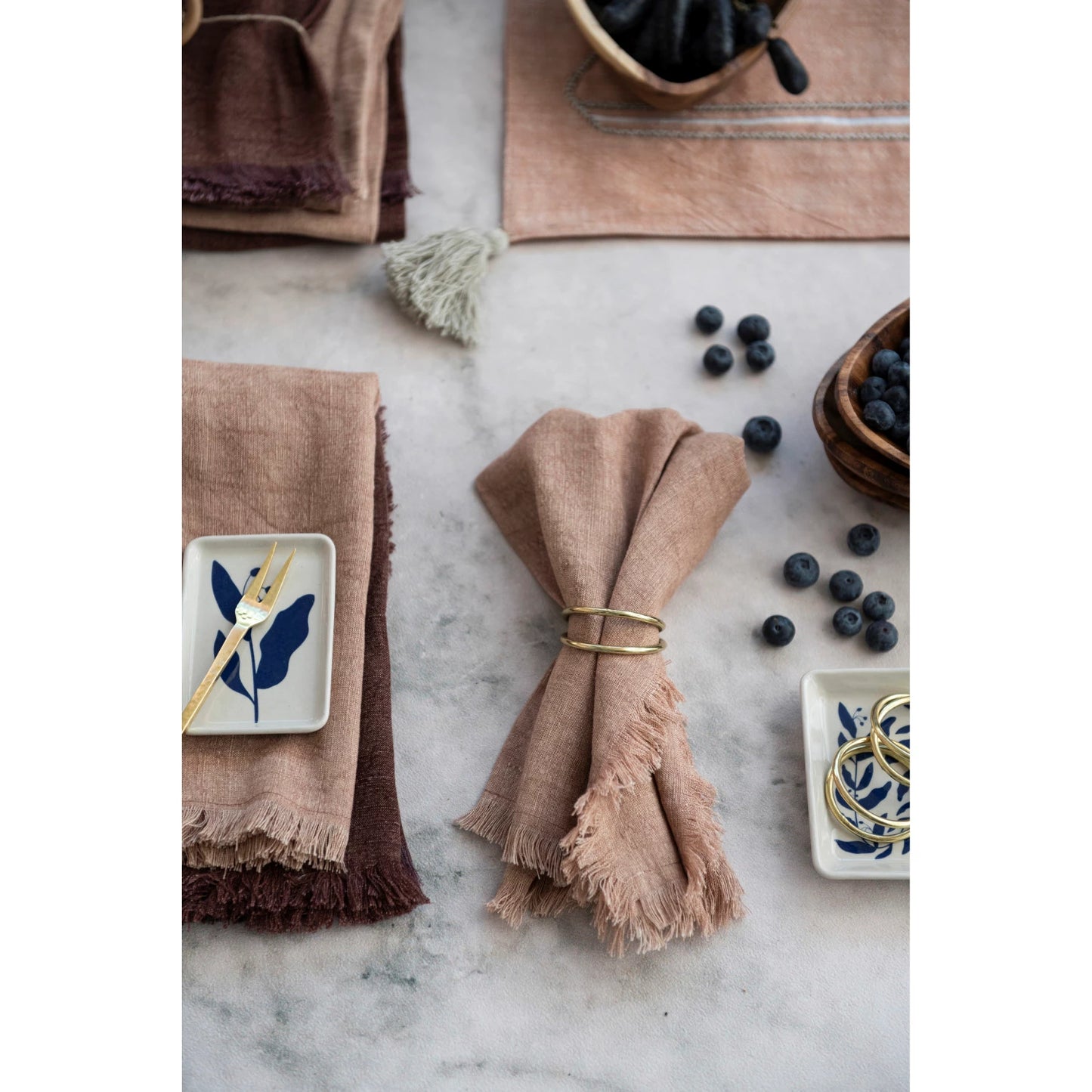 Stoneware Botanical plates