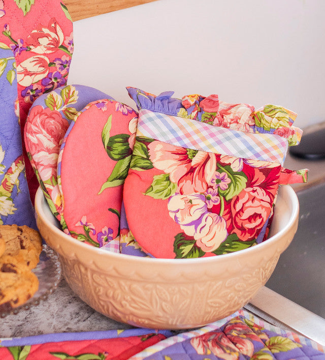 Patchwork Mini Mitt, Set Of 2