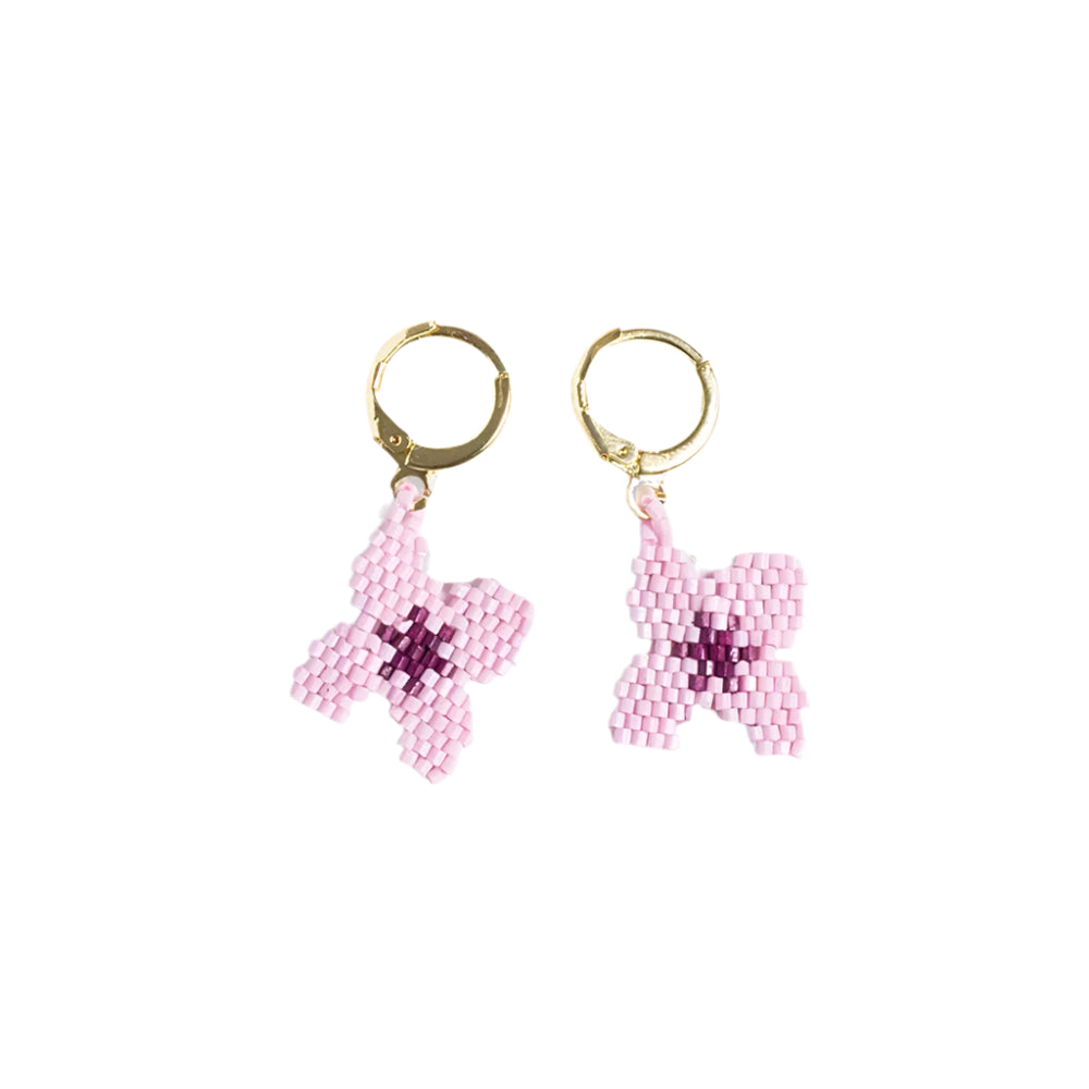 Blossom Four Petal Flower Drop Earrings