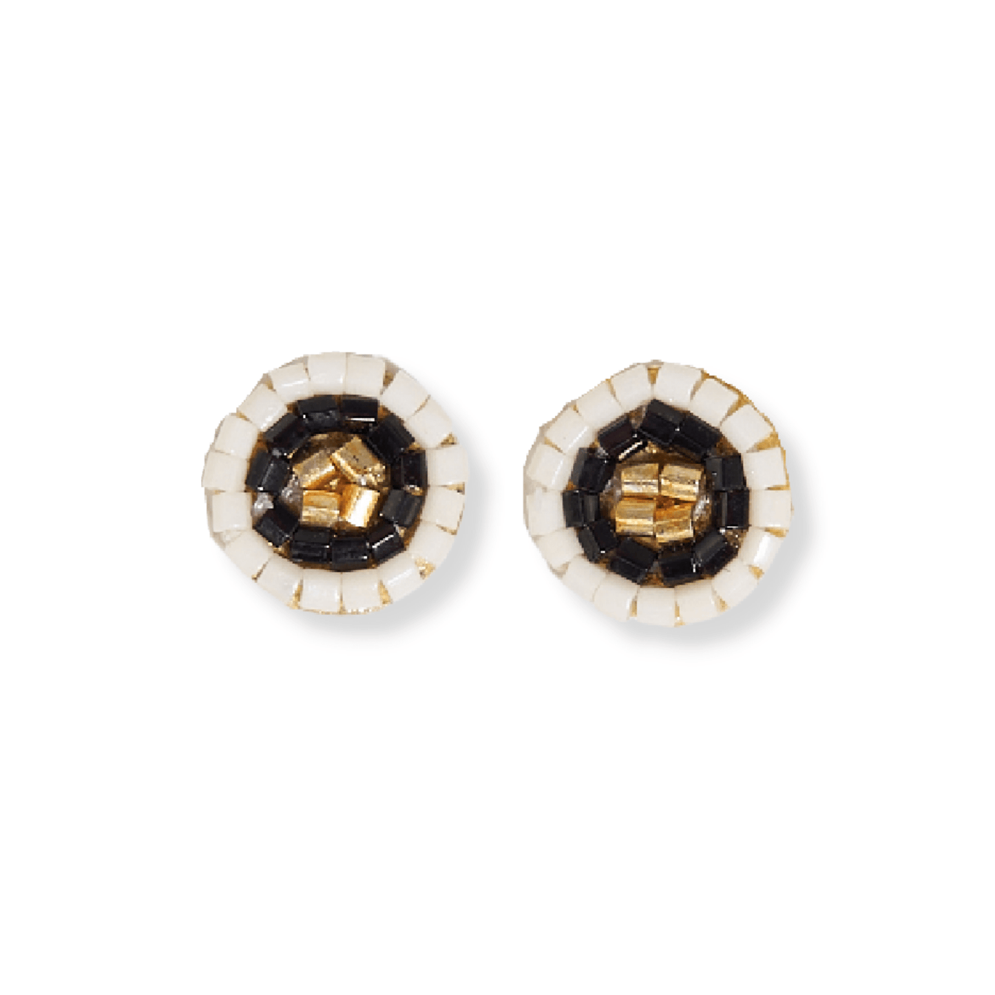 Rowan Circles Beaded Post Earrings