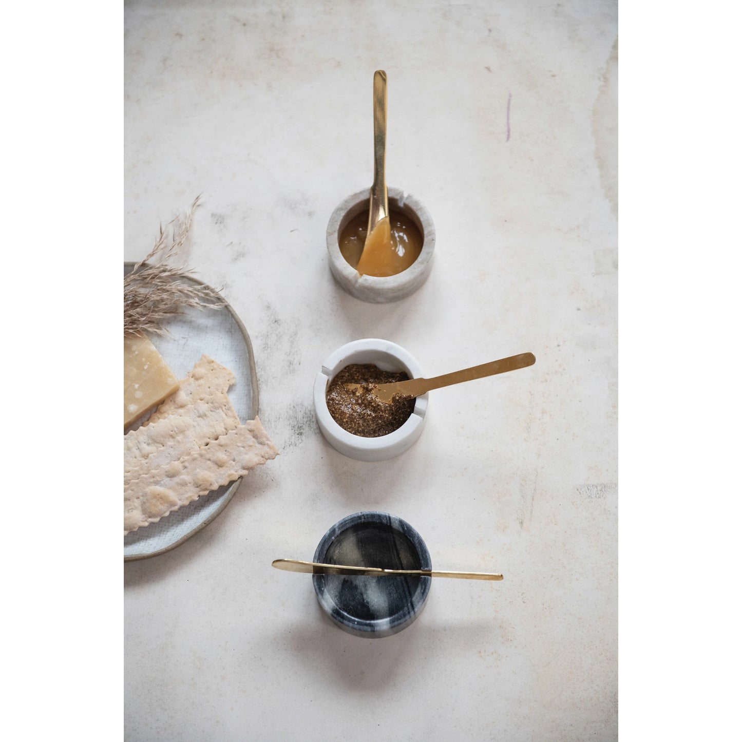 Marble Bowl W/ Knife