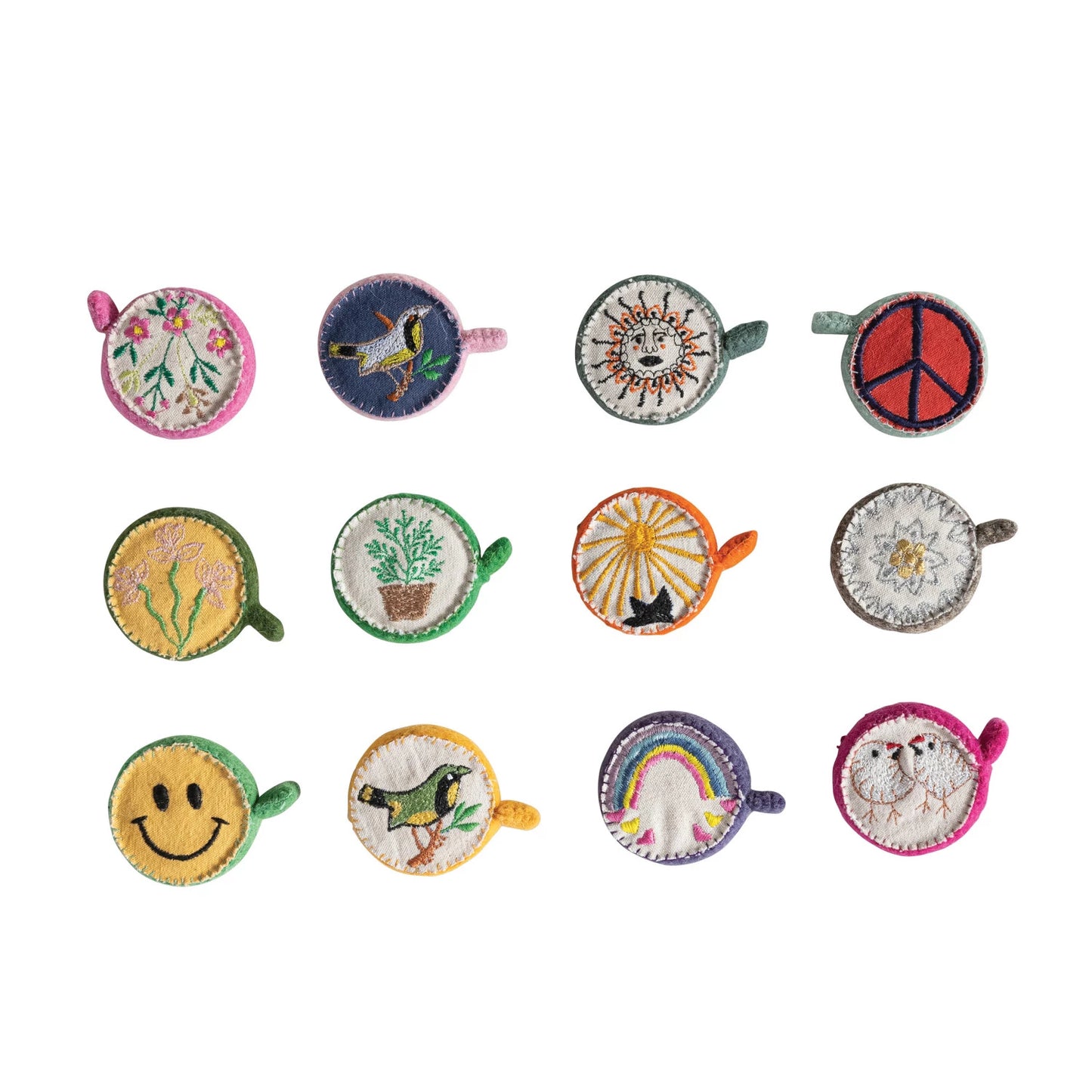 Wool Felt Embroidered Measuring Tape