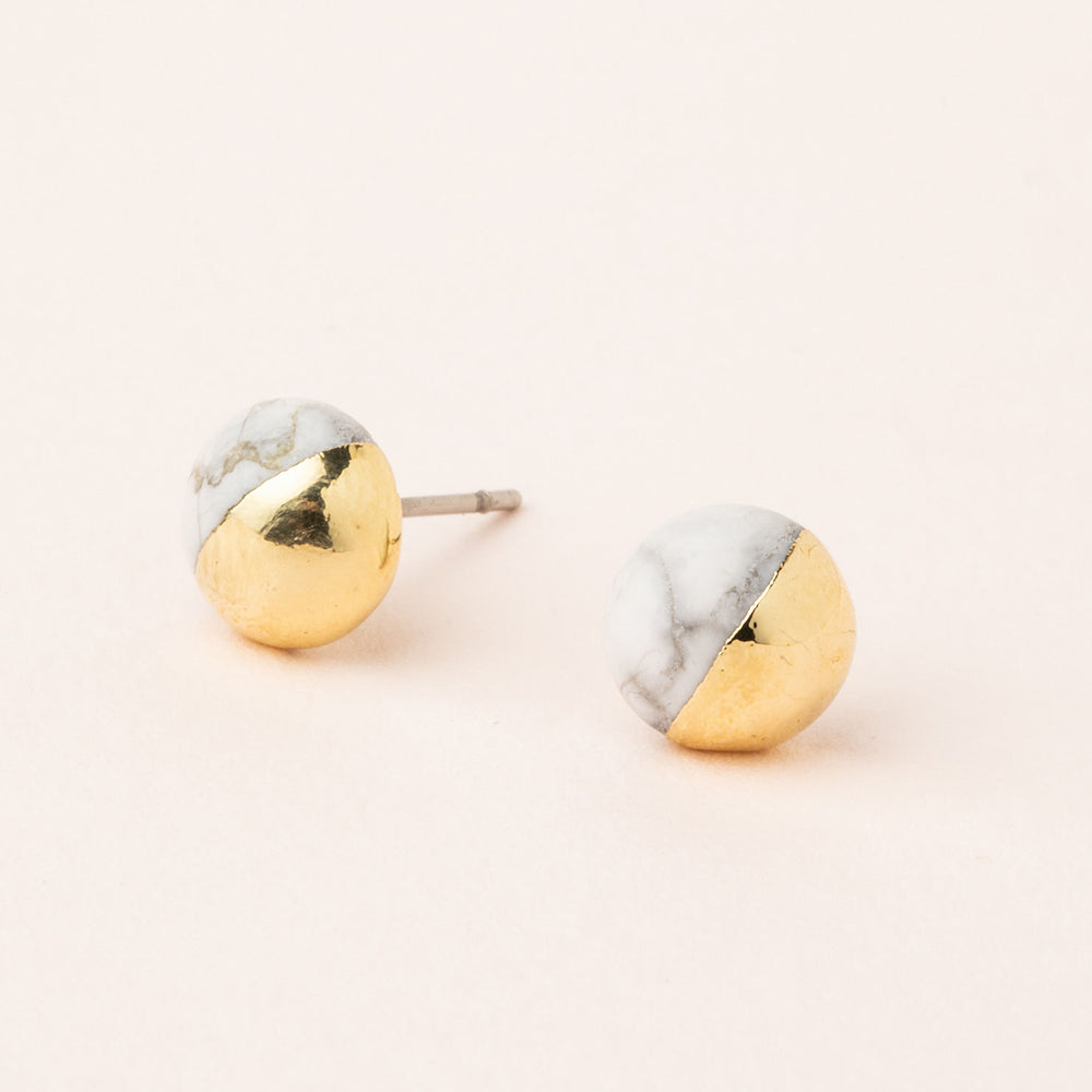 Dipped Stone Stud Scout Earrings