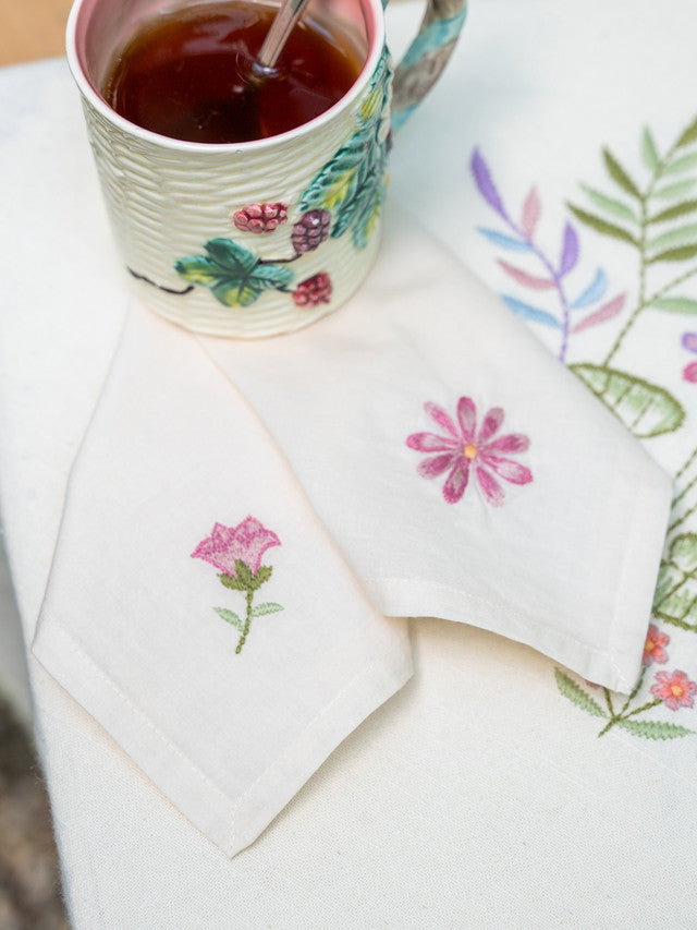 Embroidered Tea Napkin