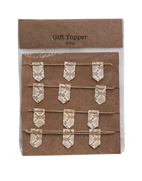 Handmade Recycled Paper Mini Garland