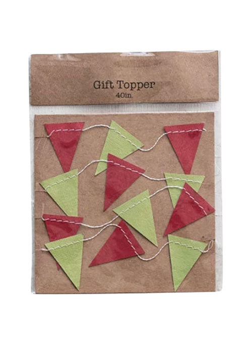 Handmade Recycled Paper Mini Garland