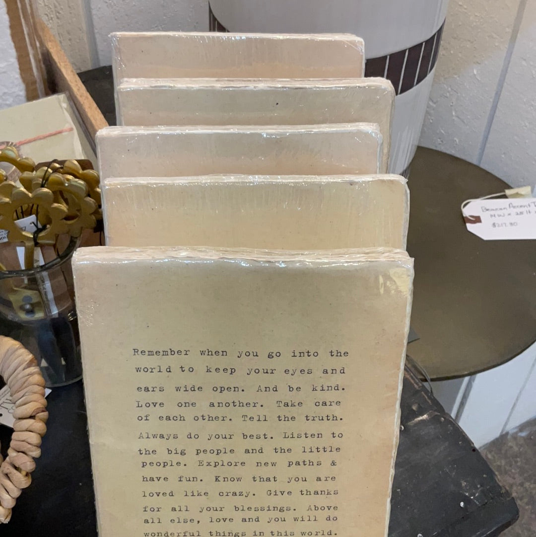 Large Deckled Edge Notebook