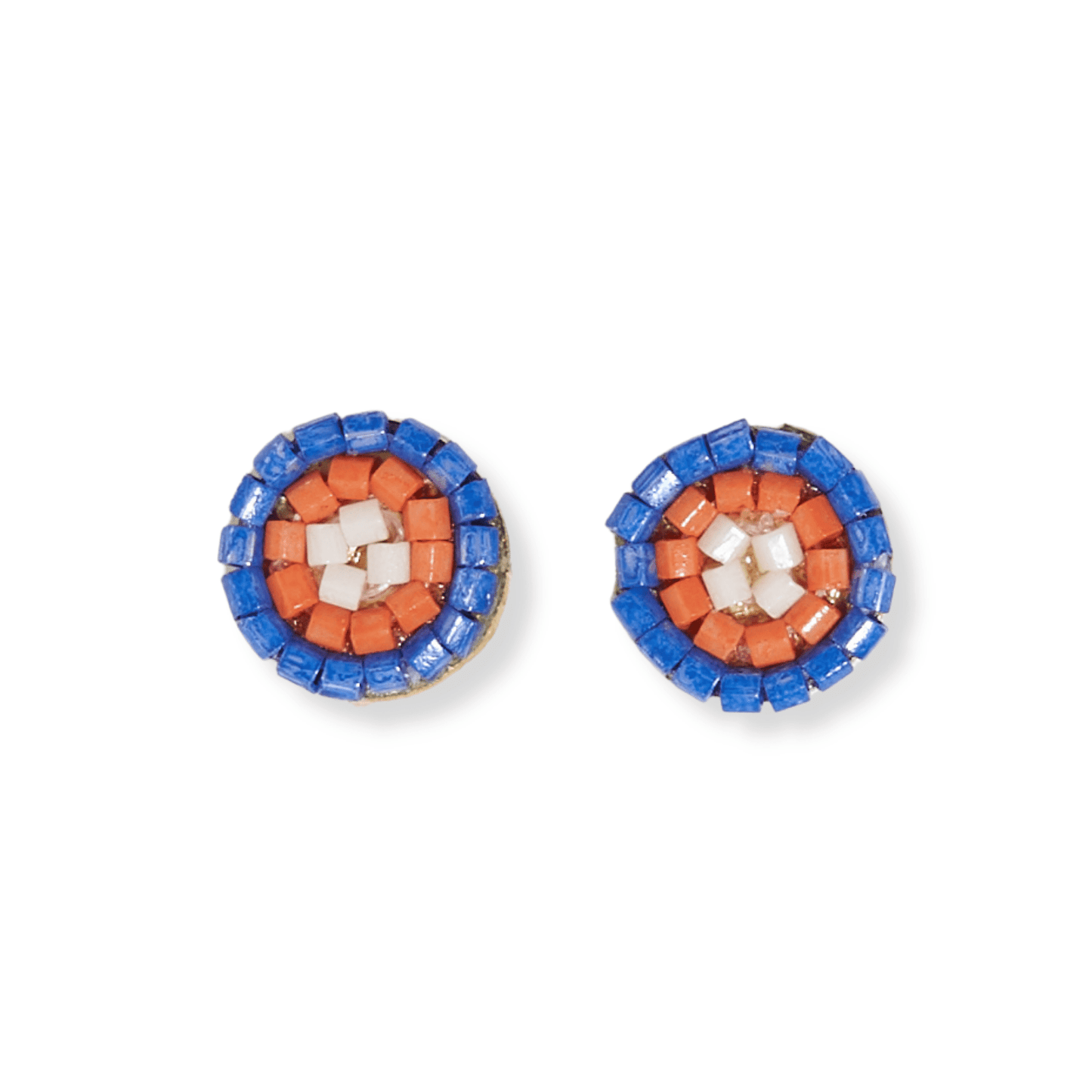 Rowan Circles Beaded Post Earrings
