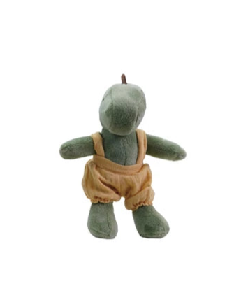 Plush Animal in Cotton Overalls, 4 Styles