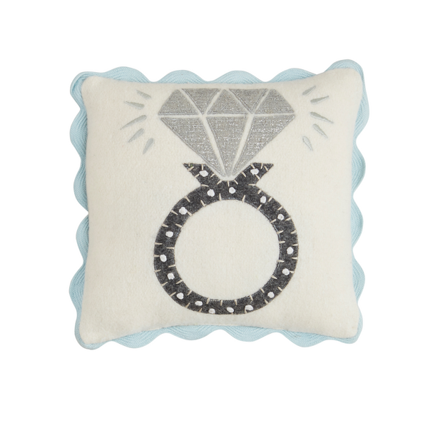 Wedding Ring Felt Pillow