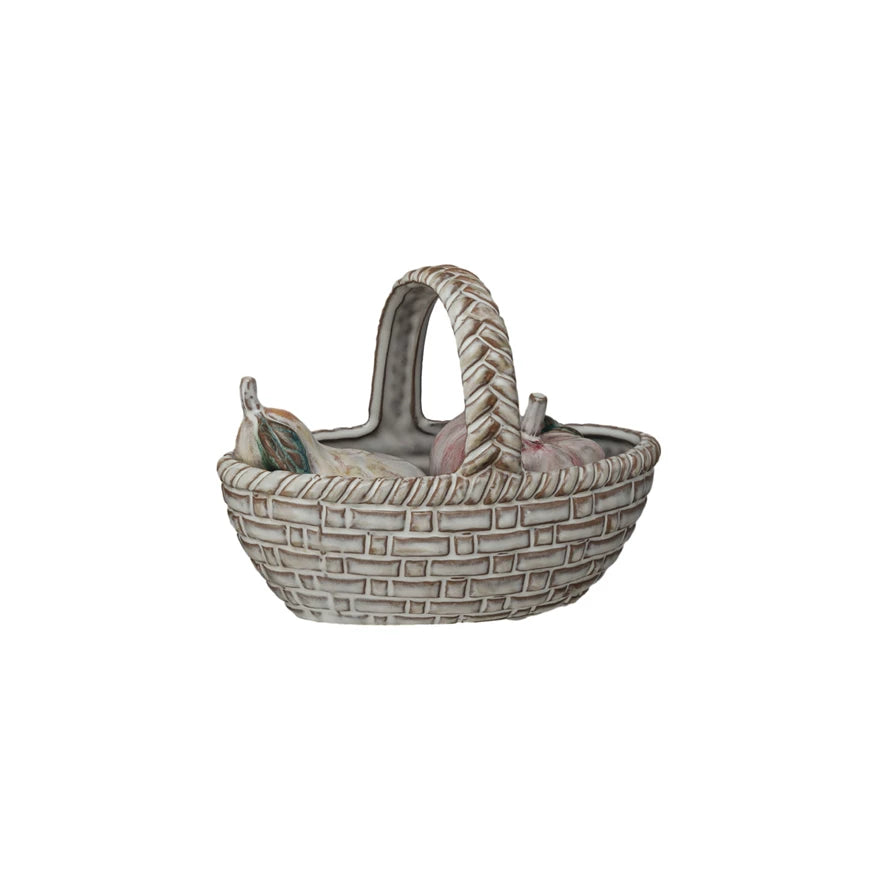 Salt & Pepper Shakers w/ Basket