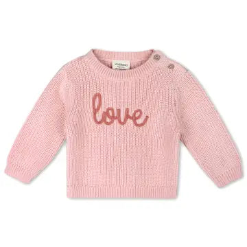 Embroidered Chunky Knit Baby Sweater