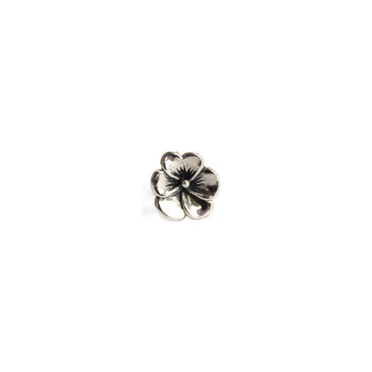 Book Lovers Silver Flower Post Earrings