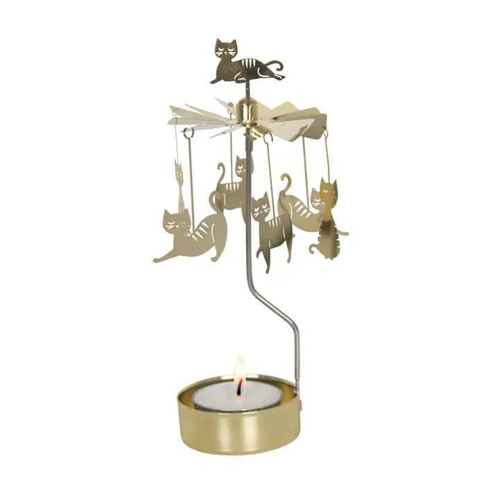 Angel Chimes Rotary Candle Holder