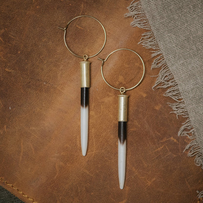 Yellowstone Beth Dutton Earrings, Predominantly Black / Long (2.5" - 3.5")