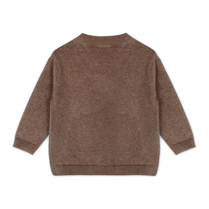 Sheep Jacquard Knit Baby Pullover & Pant SET Organic Cotton