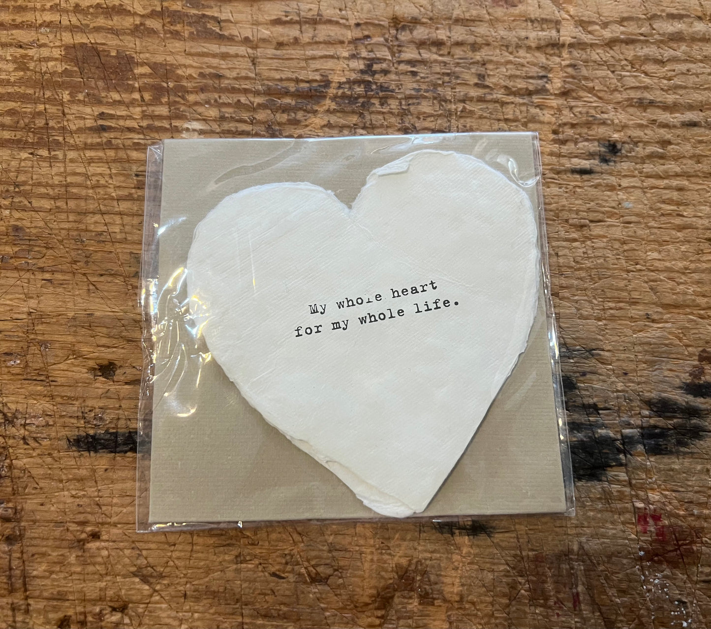 Deckled Heart Shaped Cards