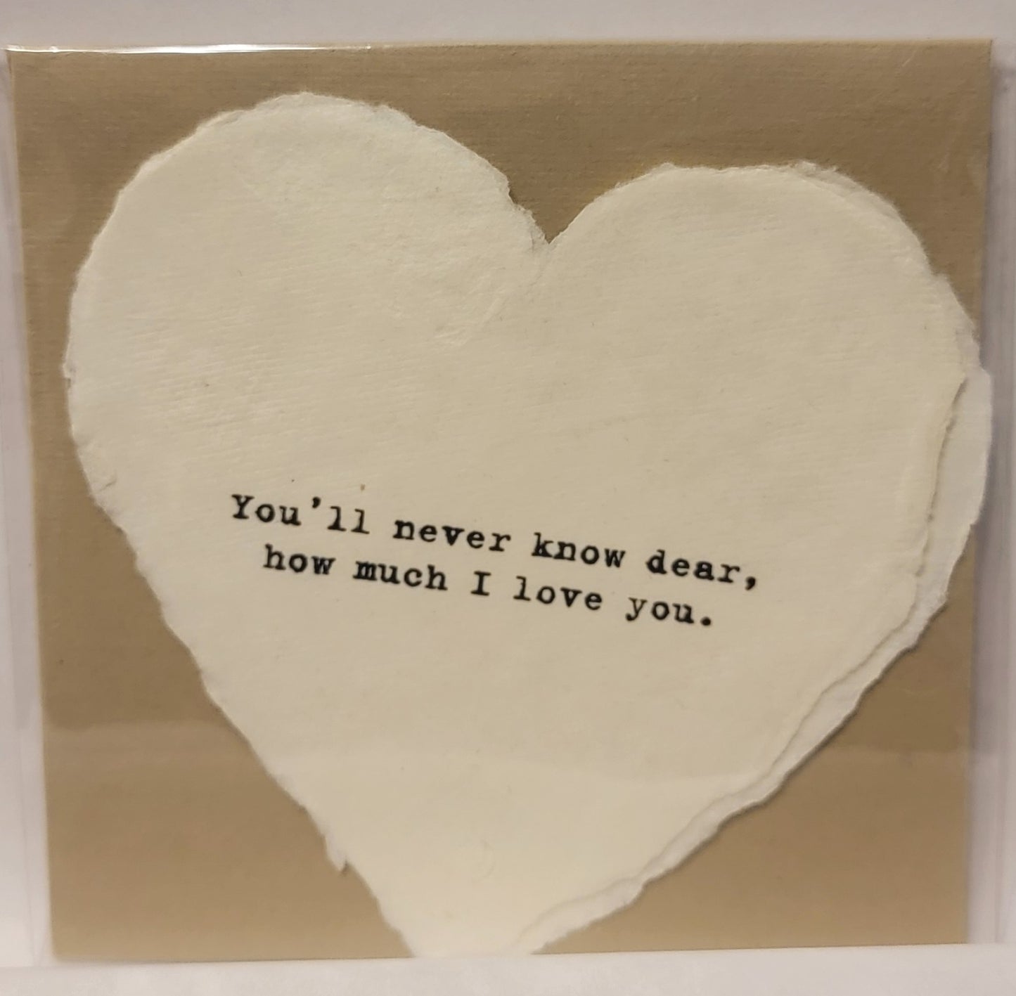 Deckled Heart Shaped Cards