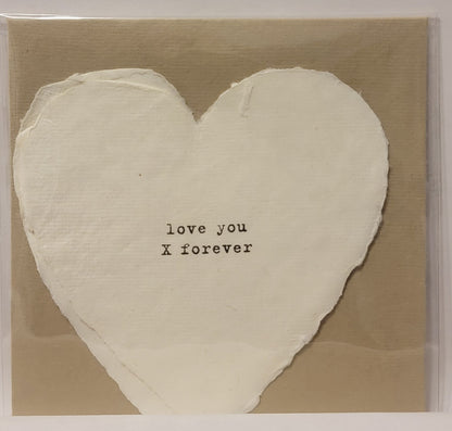 Deckled Heart Shaped Cards