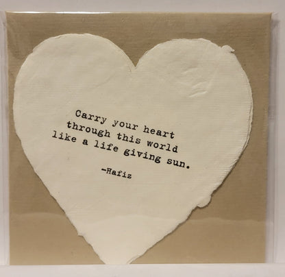 Deckled Heart Shaped Cards