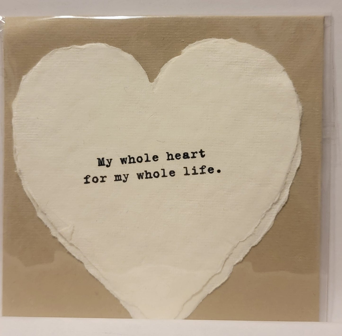 Deckled Heart Shaped Cards