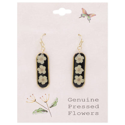 Bouquet Bar White Dried Flower Earrings