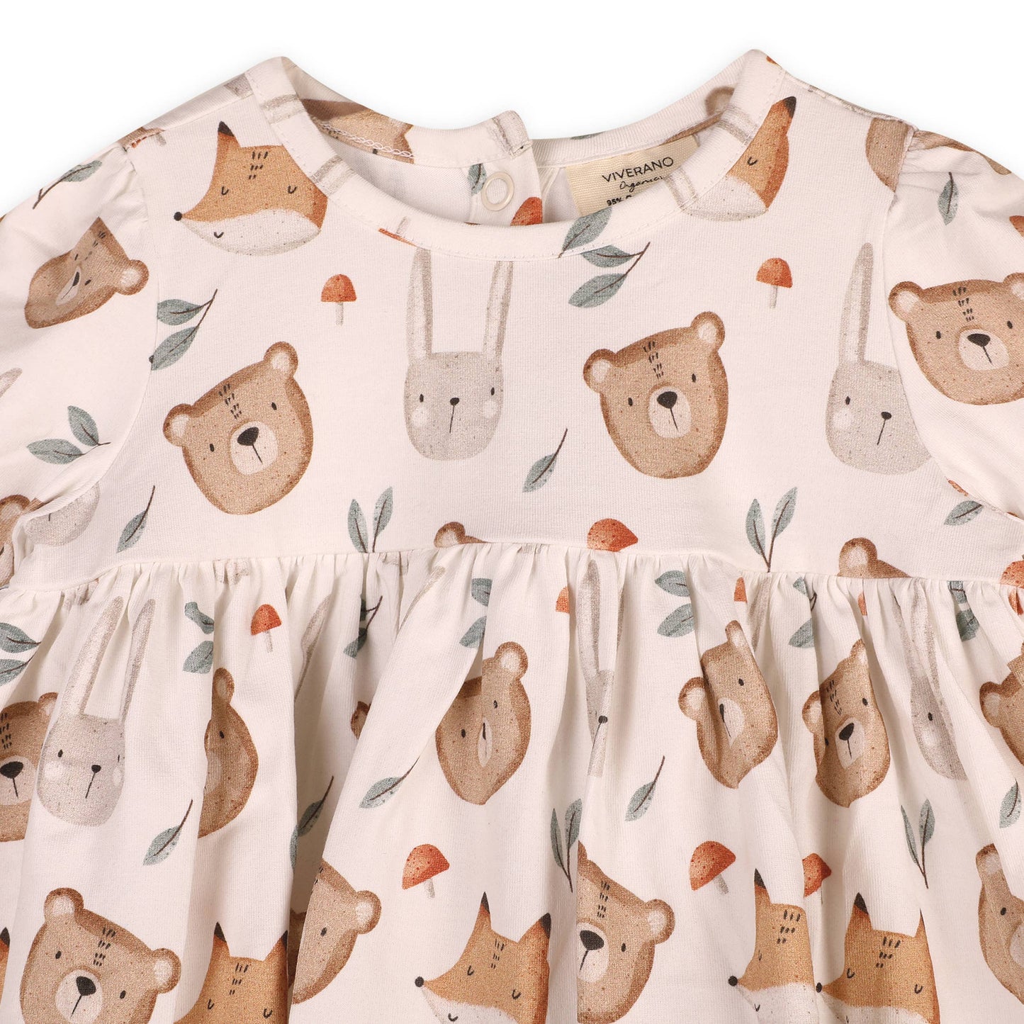 Forest Animals Baby Dress & Legging Set (Organic Jersey)