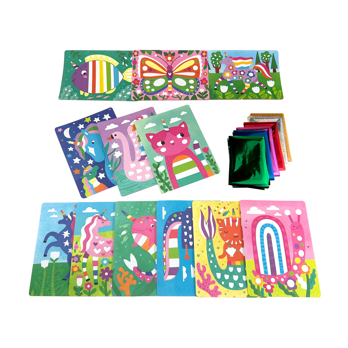 Foil-tastic: Foil Art & Coloring Fun - Whimsical World (36 Piece Set)