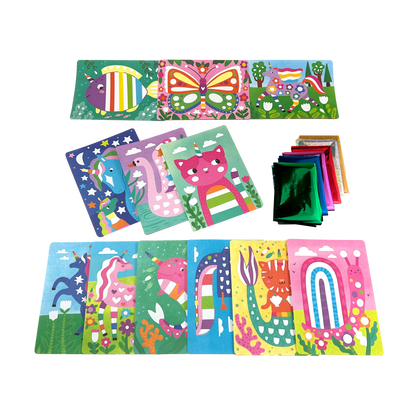 Foil-tastic: Foil Art & Coloring Fun - Whimsical World (36 Piece Set)