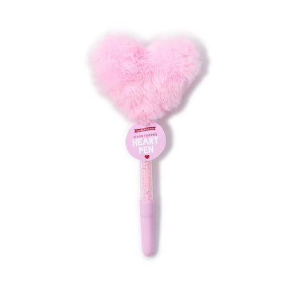 Plush Faux Fur Heart Pen