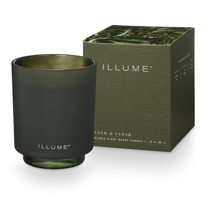 Balsam & Cedar Refillable Boxed Glass Candle