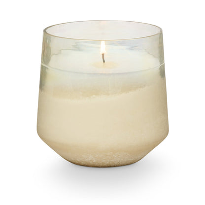 Winter White Baltic Glass Candle