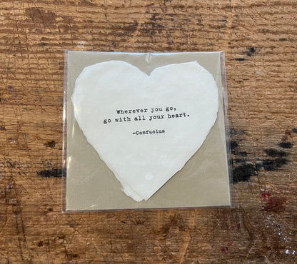 Deckled Heart Shaped Cards