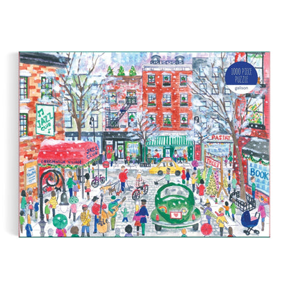 Michael Storrings Christmas in Greenwich Village 1000 Piece Puzzle