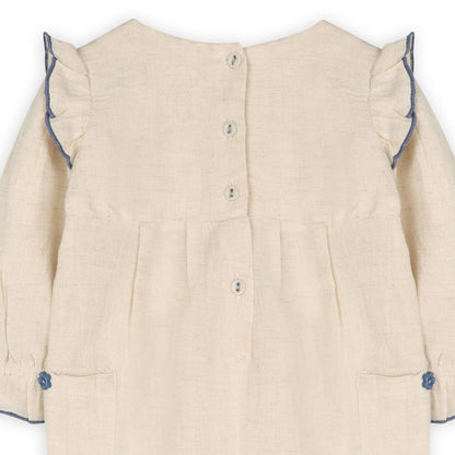 Atrani Embroidered Baby Romper & Headband (Organic)