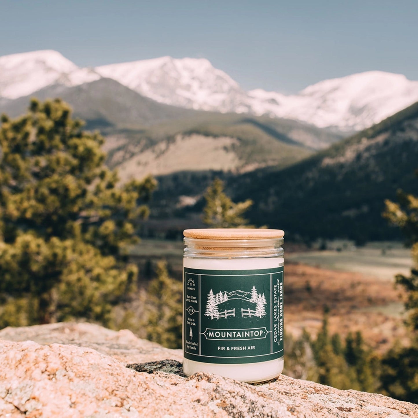 Soy Candle, Mountaintop, Woody and Fresh