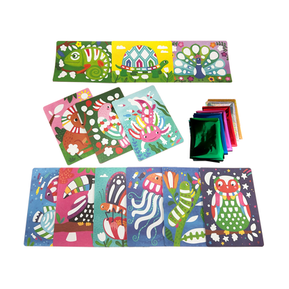 Foil-tastic: Foil Art & Coloring Fun - Awesome Animals (36 Piece Set)