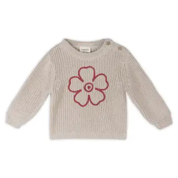 Embroidered Chunky Knit Baby Sweater