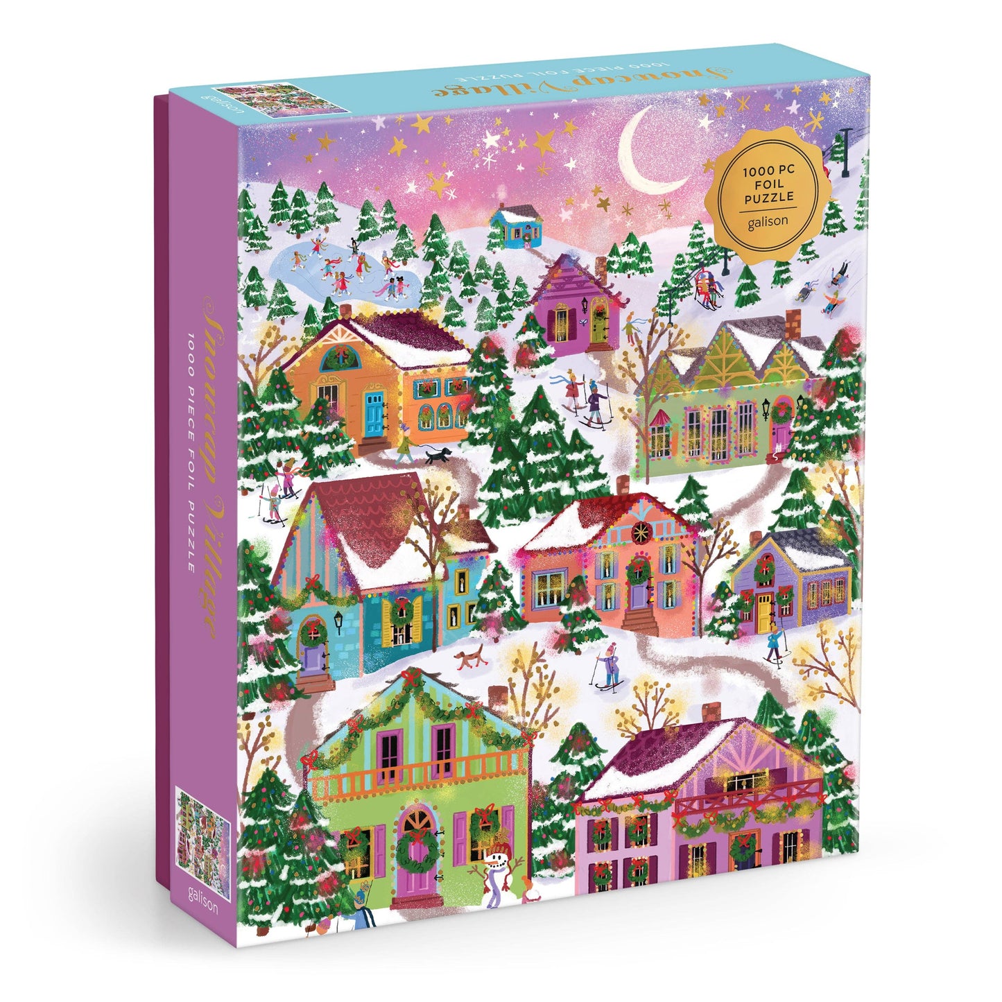 Joy Laforme Snowcap Village 1000 Piece Foil Puzzle