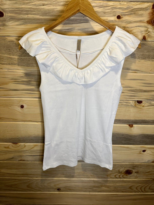 Ladies White Knitted Top